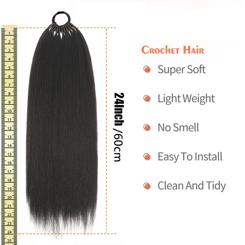 Perucă cu coadă înaltă pentru femei, Senyue, model PY186, fibre rezistente la temperatură înaltă, mecanism de producție