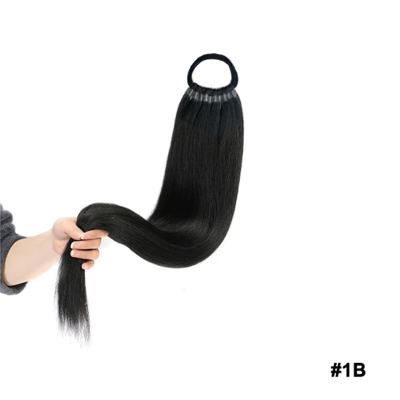 Perucă cu coadă înaltă pentru femei, Senyue, model PY186, fibre rezistente la temperatură înaltă, mecanism de producție