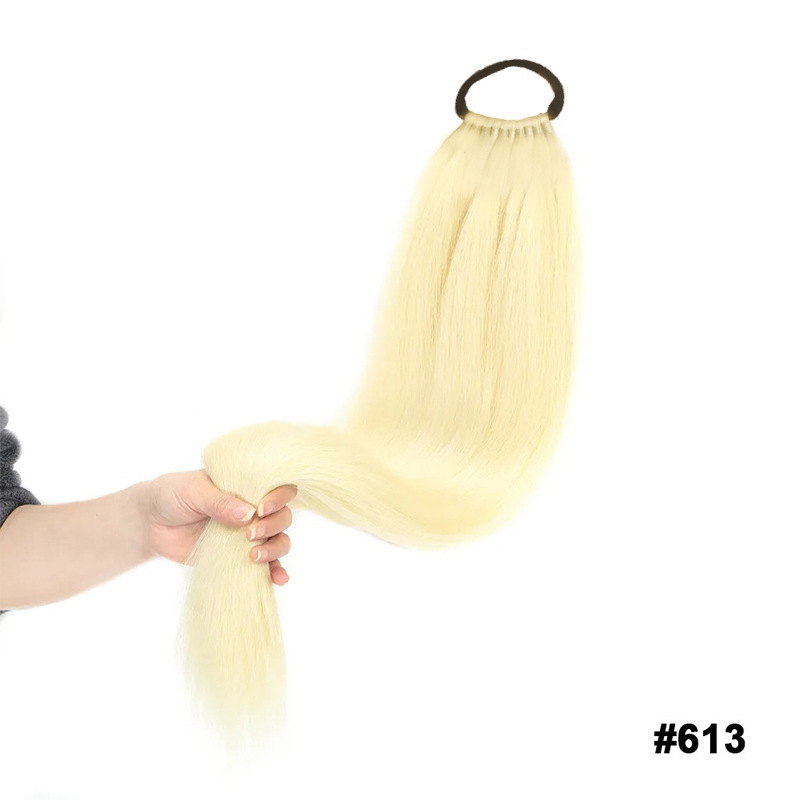 Perucă cu coadă înaltă pentru femei, Senyue, model PY186, fibre rezistente la temperatură înaltă, mecanism de producție