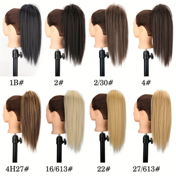 Περούκα ουράς με καταρράκτη, μισά δεμένη υψηλή ουρά με κλιπ, μοντέλο W0109, ίνες υψηλής θερμοκρασίας, может να βαφτεί ή να ισιωθεί