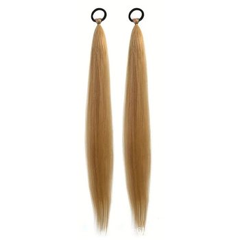 Περούκα ουράς αλόγου με δεσμά μαλλιών - Σύρμα υψηλής θερμοκρασίας, Μηχανισμός στερέωσης, για κυρίες, χωρίς περμανάντ ή βαφή