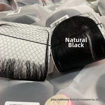 Περούκα με φράντζ για γυναίκες, 100% ανθρώπινα μαλλιά, πλήρως χειροποίητα ραμμένα, φράντζ ίσια ή προς τα πλάγια, μοντέλο MSC0417