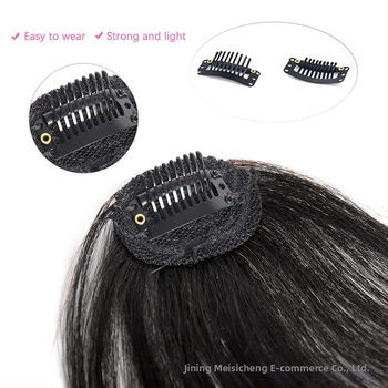 Περούκα με φράντζ για γυναίκες, 100% ανθρώπινα μαλλιά, πλήρως χειροποίητα ραμμένα, φράντζ ίσια ή προς τα πλάγια, μοντέλο MSC0417