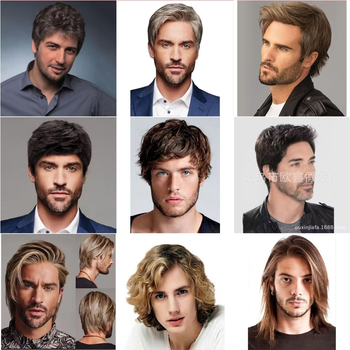 NF-30022 Klasiskā īsa viļņotā parūka sievietēm ar slīpām bangs, augstas temperatūras šķiedras, atjaunojošs efekts