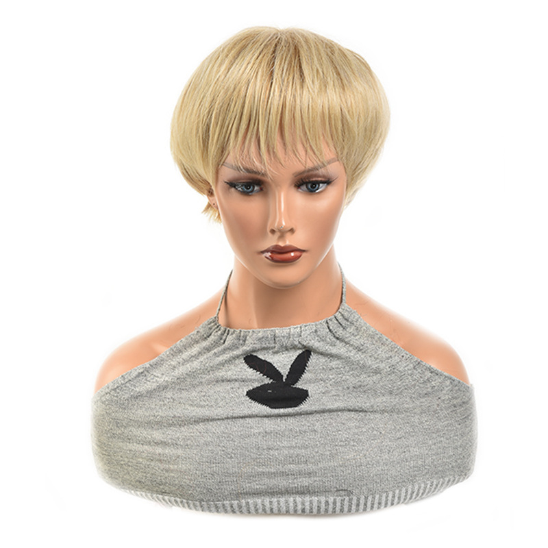 Matu parūka sievietēm ar dabiskiem Pixie Cut griezumiem, karstumizturīga šķiedra, pievieno apjomu matiem (dabisks stils, Pixie Cut, karstumizturīga šķiedra, pievieno apjomu)