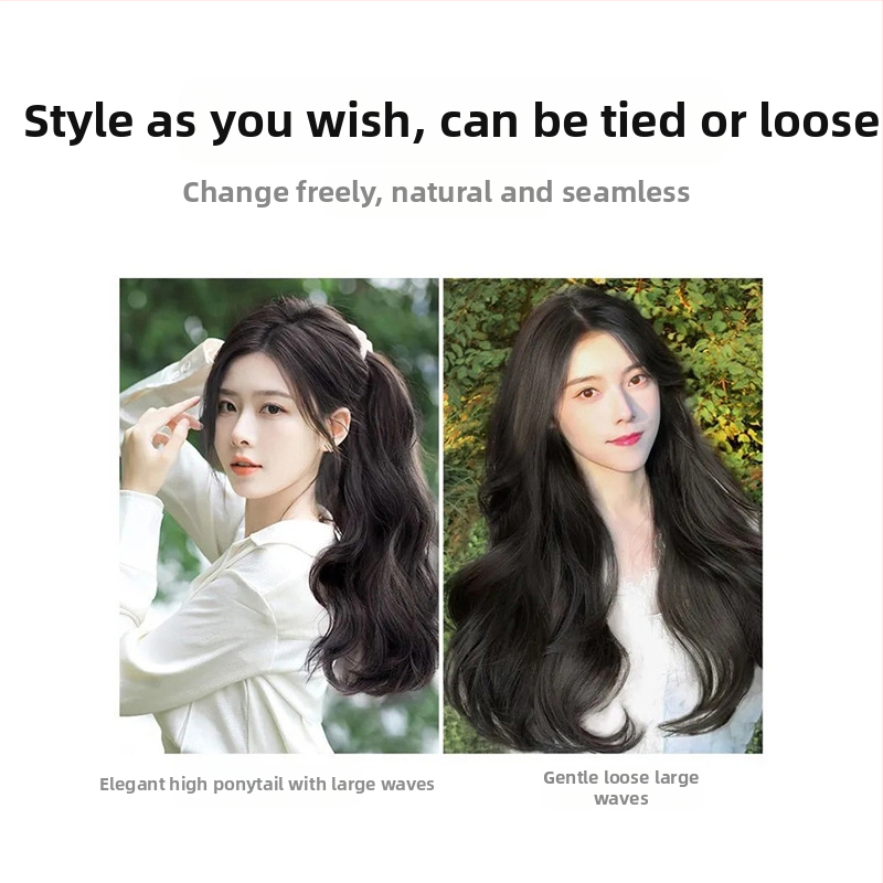 Shuman парче перука с обем, термоустойчива тел за коса, механизъм