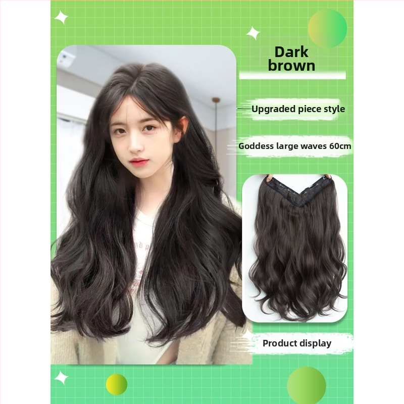 Shuman piesă de perucă cu volum – fir rezistent la temperaturi înalte, mecanism