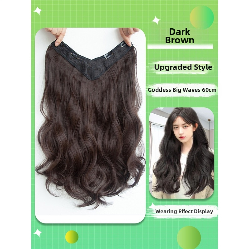 Shuman piesă de perucă cu volum – fir rezistent la temperaturi înalte, mecanism