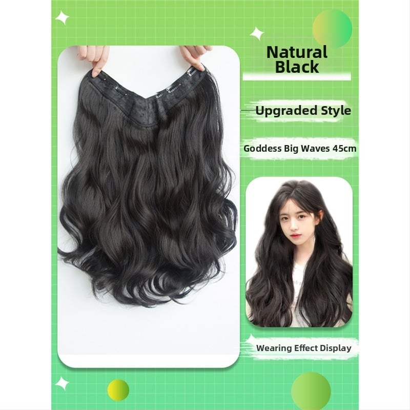 Shuman piesă de perucă cu volum – fir rezistent la temperaturi înalte, mecanism