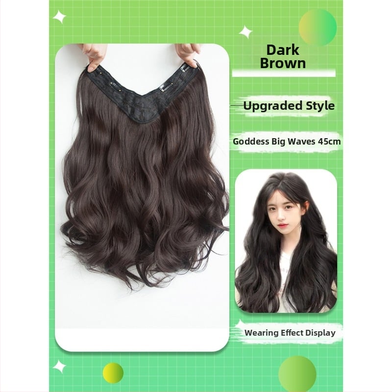 Shuman piesă de perucă cu volum – fir rezistent la temperaturi înalte, mecanism