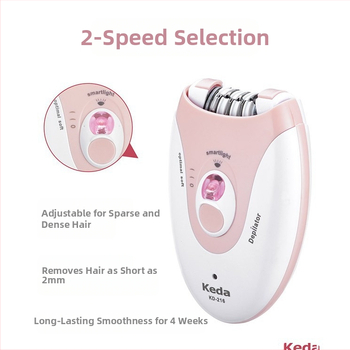 Електрически апарат за обезкосмяване за дами, модел 216, обезкосмяване на цялото тяло, USB захранване, студена светлина, 36 двойки независими зажимни колела