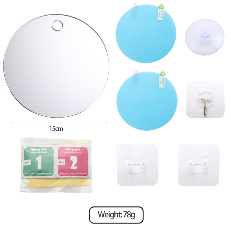 Zidno viseće ogledalo s akrilnim okvirom i srebrnom oglednom površinom, prilagodljivi oblici (disk, kvadrat, zakrivljeni)