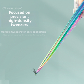 Επαγγελματικό σετ τσιμπιδιών βλεφαρίδων – υψηλής ακρίβειας από ανοξείδωτο ατσάλι, διαμαντένιο μοτίβο, μάρκα Yihong