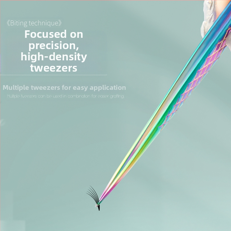 Професионални пинсети за мигли – висока прецизност, комплект за поставяне, стоманени с диамантен модел, марка Yihong