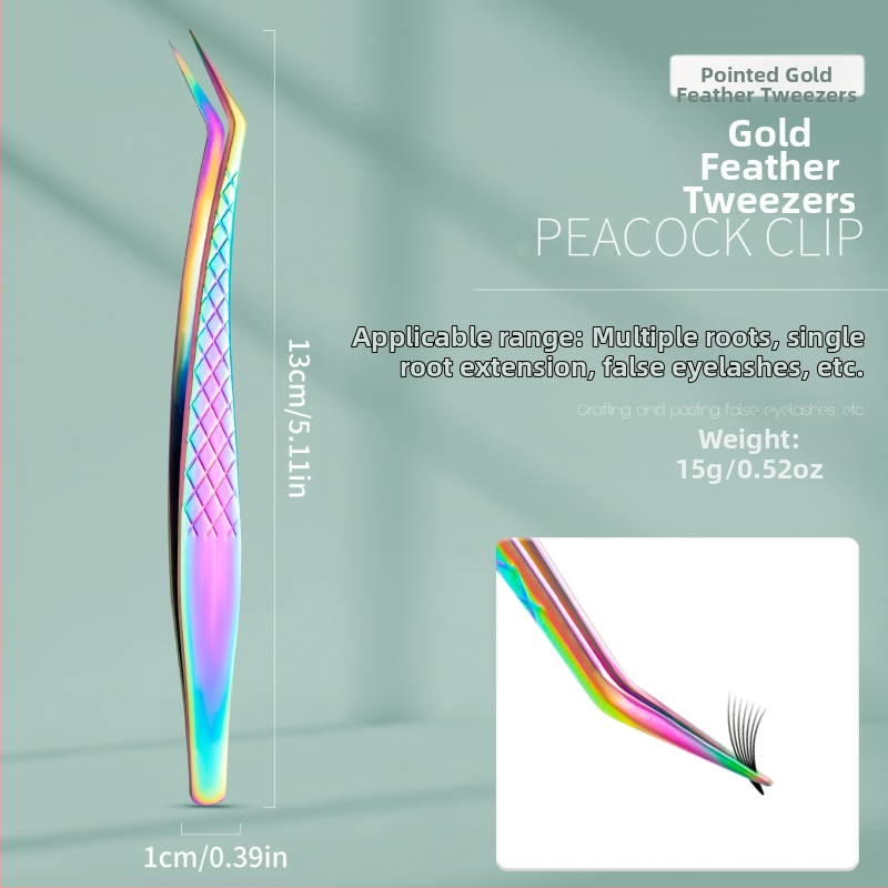 Професионални пинсети за мигли – висока прецизност, комплект за поставяне, стоманени с диамантен модел, марка Yihong