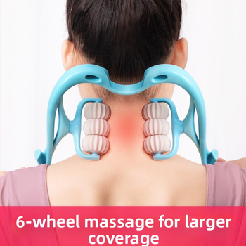 Pat Pat Le масажор за шийни прешлени — ръчен, шестколесен масажор за шия и гръб, тегло 287 g
