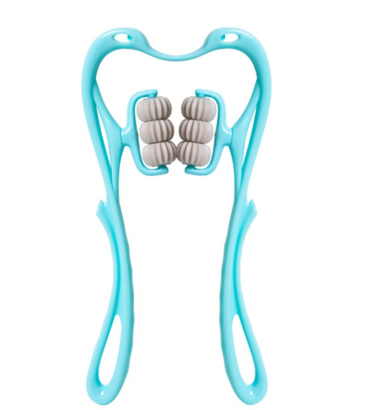 Masajer Pat Pat Le — masaj manual cu șase roți pentru gât și spate, greutate 287 g