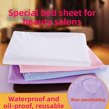 Pokrivalo za ljepotu s perforacijama, vodootporno i otporno na ulje, mješavina poliestera i pamuka, za kozmetičke salone, po narudžbi