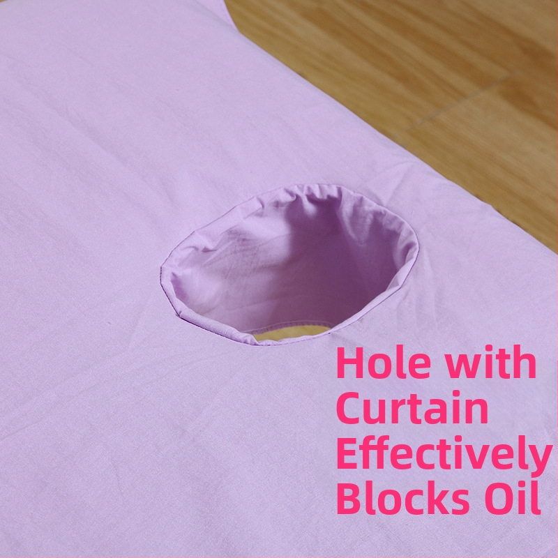 Чаршаф за красота с перфорирани отвори, водоустойчив и маслоустойчив, полиестер-памучен микс, за козметични салони, по поръчка