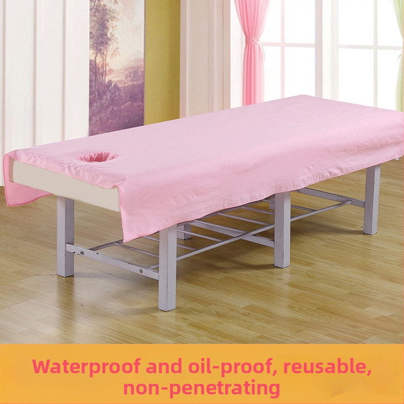 Pokrivalo za ljepotu s perforacijama, vodootporno i otporno na ulje, mješavina poliestera i pamuka, za kozmetičke salone, po narudžbi