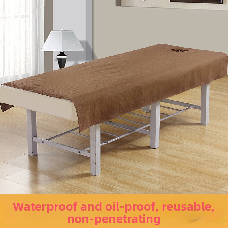 Pokrivalo za ljepotu s perforacijama, vodootporno i otporno na ulje, mješavina poliestera i pamuka, za kozmetičke salone, po narudžbi