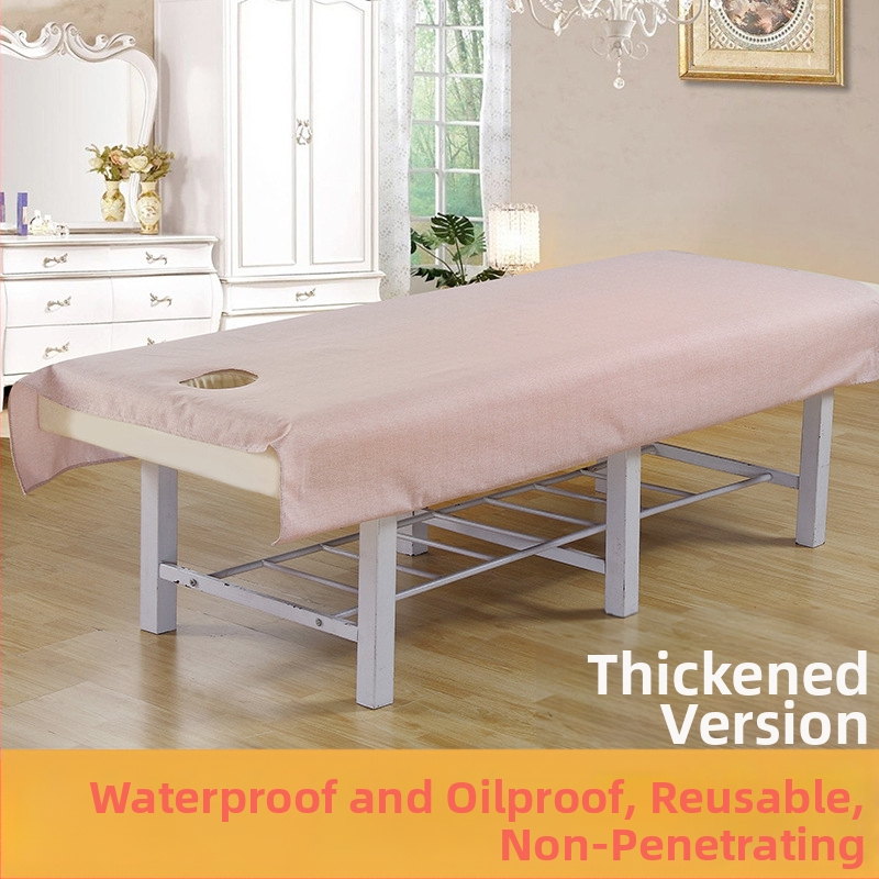 Pokrivalo za ljepotu s perforacijama, vodootporno i otporno na ulje, mješavina poliestera i pamuka, za kozmetičke salone, po narudžbi