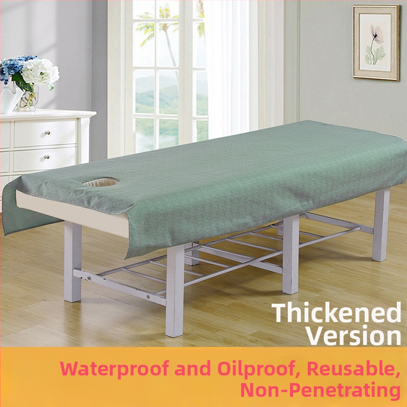 Pokrivalo za ljepotu s perforacijama, vodootporno i otporno na ulje, mješavina poliestera i pamuka, za kozmetičke salone, po narudžbi