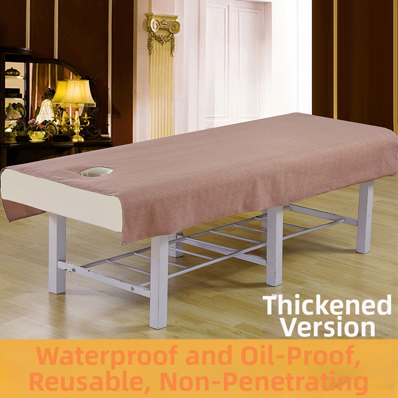 Pokrivalo za ljepotu s perforacijama, vodootporno i otporno na ulje, mješavina poliestera i pamuka, za kozmetičke salone, po narudžbi