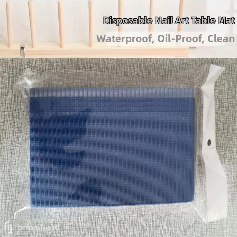 Covoraș de masă pentru manichiură, de unică folosință - Hârtie, 47 g, Dreptunghiular, Model personalizabil, Logo tipărit