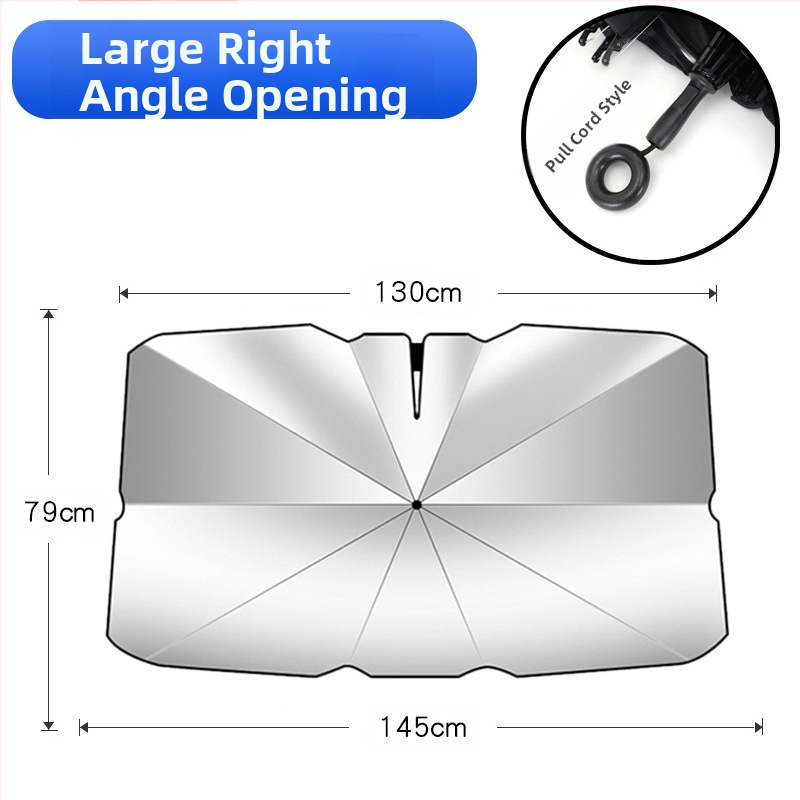 Automobilio saulės skydelis priekinio stiklo užuolaida - universalus tinkamumas, aliuminio plėvelė, teleskopinis montavimas, logotipo spauda įmanoma