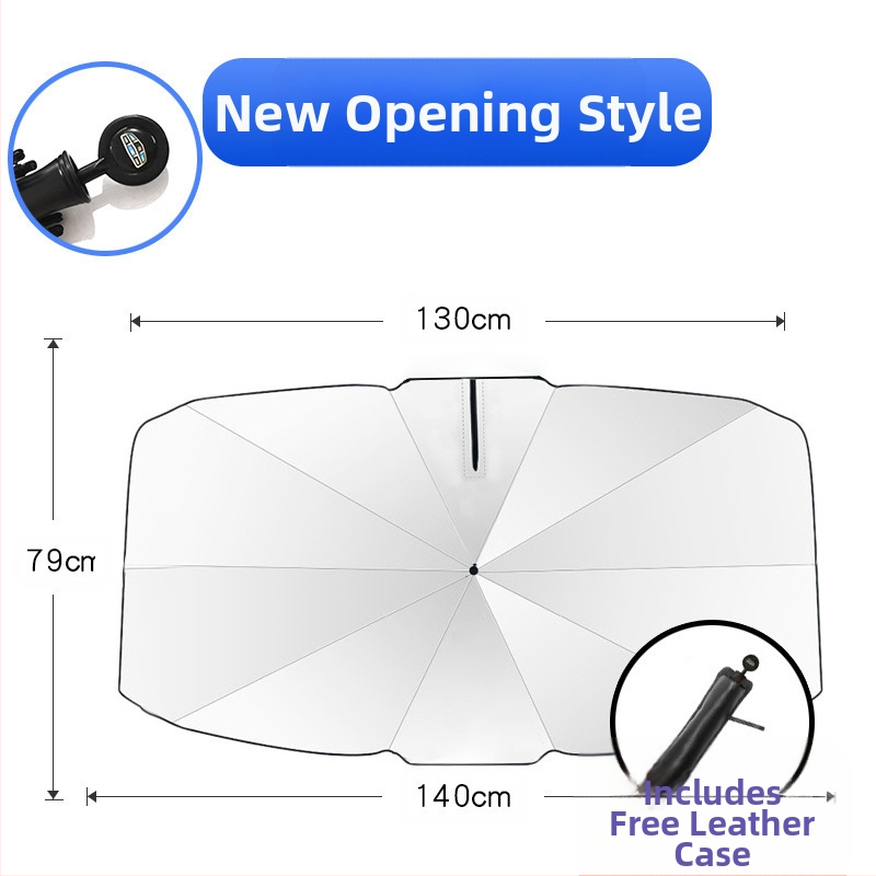 Automobilio saulės skydelis priekinio stiklo užuolaida - universalus tinkamumas, aliuminio plėvelė, teleskopinis montavimas, logotipo spauda įmanoma