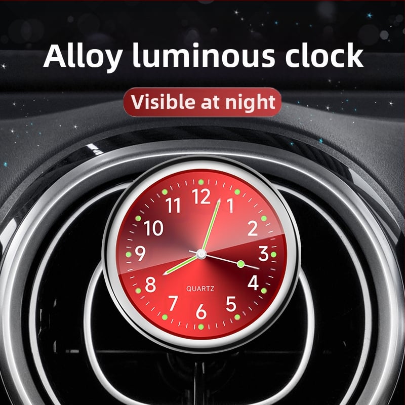 Automobilio prietaisų skydelio laikrodis, šviesinamas, didelio tikslumo elektroninis kvarcinis laikrodis puošmena (Medžiaga: Metalas; Kilmė: Kita; Struktūrinis tipas: Kita; Prekės ženklas: Kita)