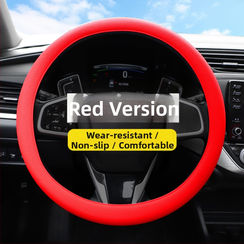 Κάλυμμα τιμονιού σιλικόνης – απορροφά τον ιδρώτα, μη ολισθηρό, κατάλληλο για όλα τα μοντέλα τιμονιού, μαλακό και λεπτό, για όλες τις εποχές