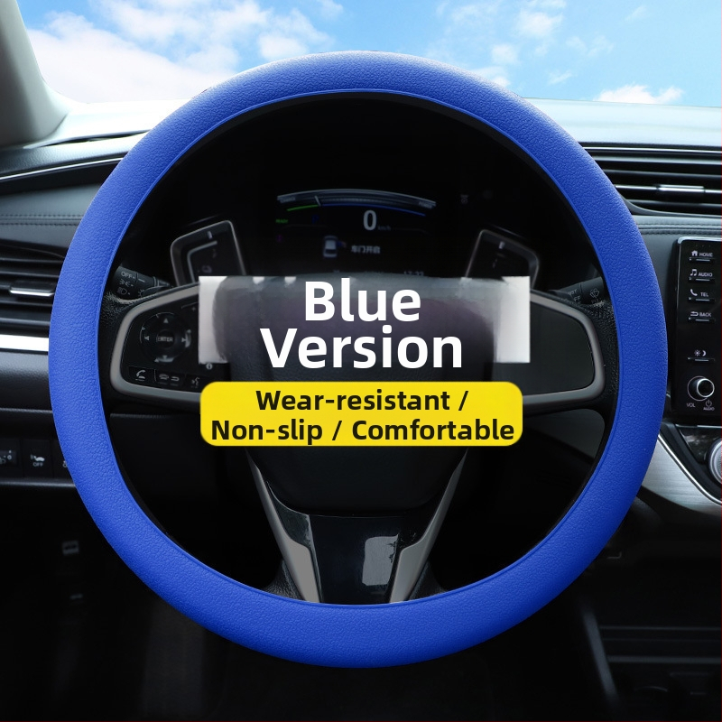 Κάλυμμα τιμονιού σιλικόνης – απορροφά τον ιδρώτα, μη ολισθηρό, κατάλληλο για όλα τα μοντέλα τιμονιού, μαλακό και λεπτό, για όλες τις εποχές