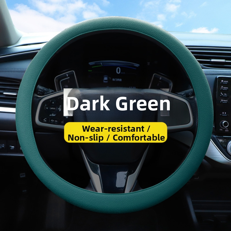 Κάλυμμα τιμονιού σιλικόνης – απορροφά τον ιδρώτα, μη ολισθηρό, κατάλληλο για όλα τα μοντέλα τιμονιού, μαλακό και λεπτό, για όλες τις εποχές