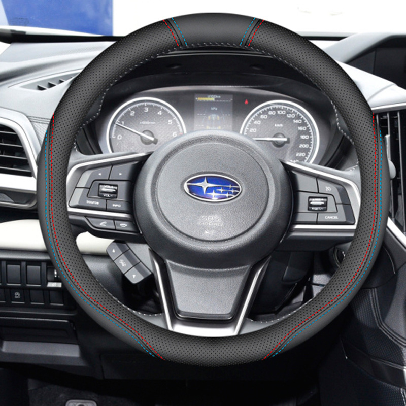 Κάλυμμα τιμονιού από γνήσιο δέρμα για μοντέλα Subaru (Forester, Legacy, Outback, Impreza, XV, BRZ) – καθολική εγκατάσταση, χρήση για όλες τις εποχές.