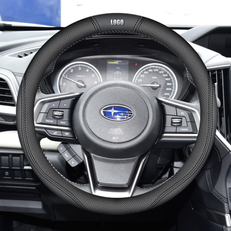 Κάλυμμα τιμονιού από γνήσιο δέρμα για μοντέλα Subaru (Forester, Legacy, Outback, Impreza, XV, BRZ) – καθολική εγκατάσταση, χρήση για όλες τις εποχές.