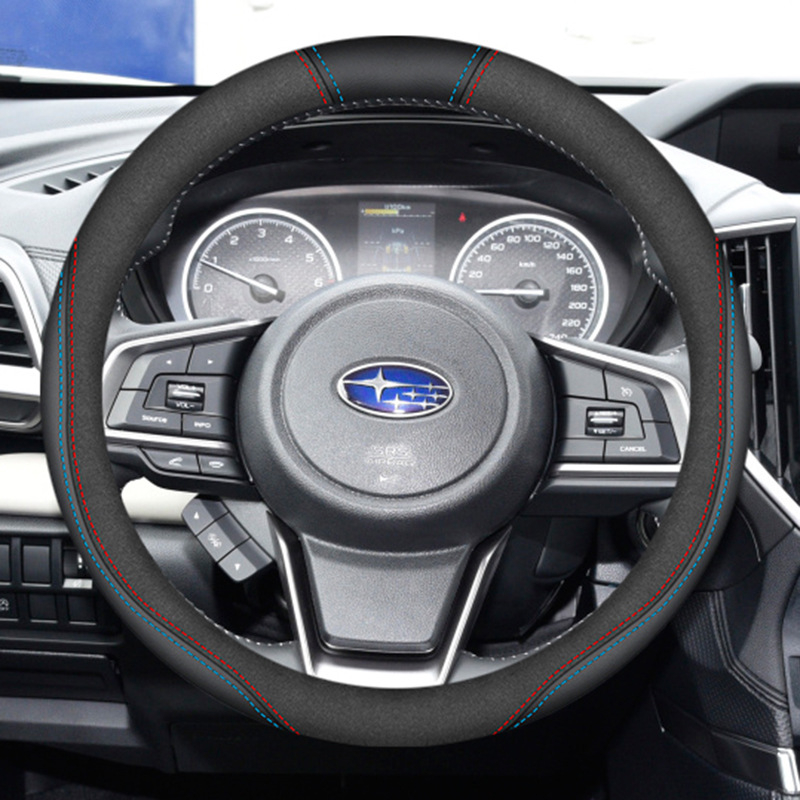 Κάλυμμα τιμονιού από γνήσιο δέρμα για μοντέλα Subaru (Forester, Legacy, Outback, Impreza, XV, BRZ) – καθολική εγκατάσταση, χρήση για όλες τις εποχές.