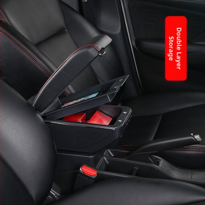 Универсална автомобилна подлакътникова кутия за модификации – Централна, слот за карта, регулируема ширина, пластмаса, 3.0 кг, по поръчка