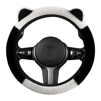 Плюшено покривало за волан с ушички, зимно, универсално, материал: изкуствен плюш; стил: сладък