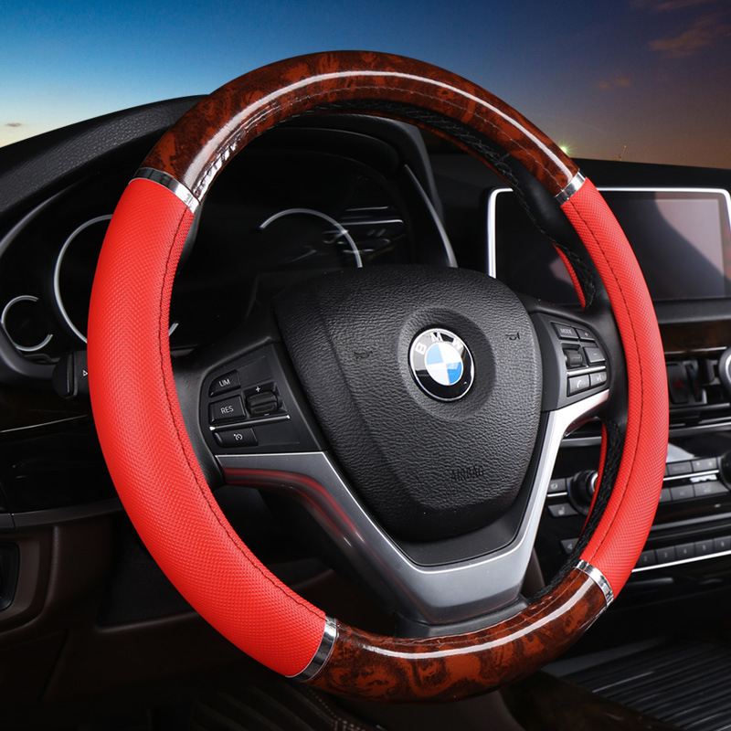 Κάλυμμα τιμονιού από συνθετικό δέρμα, τεσσάρων εποχών καθολική εφαρμογή, στυλ επιχειρηματικό