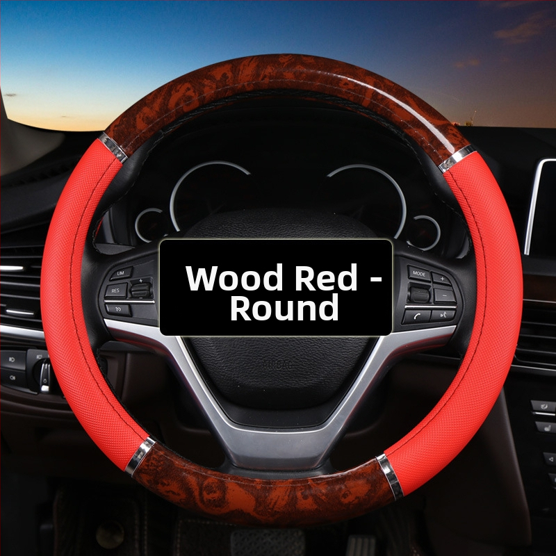 Κάλυμμα τιμονιού από συνθετικό δέρμα, τεσσάρων εποχών καθολική εφαρμογή, στυλ επιχειρηματικό