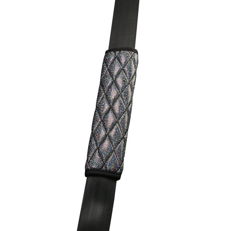 Pernă pentru centura de siguranță și pernă pentru cot, cusătură quilt, fibră de carbon, potrivire universală