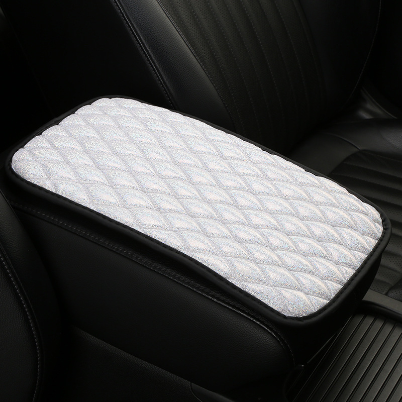 Pernă pentru centura de siguranță și pernă pentru cot, cusătură quilt, fibră de carbon, potrivire universală