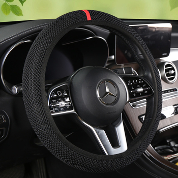 Κάλυμμα τιμονιού αυτοκινήτου, ice silk απορροφητικό ιδρώτα, διαπνέουσα δικτυωτή επιφάνεια, επιφάνεια από συνθετικές ίνες, καθολική εφαρμογή, θερινή χρήση