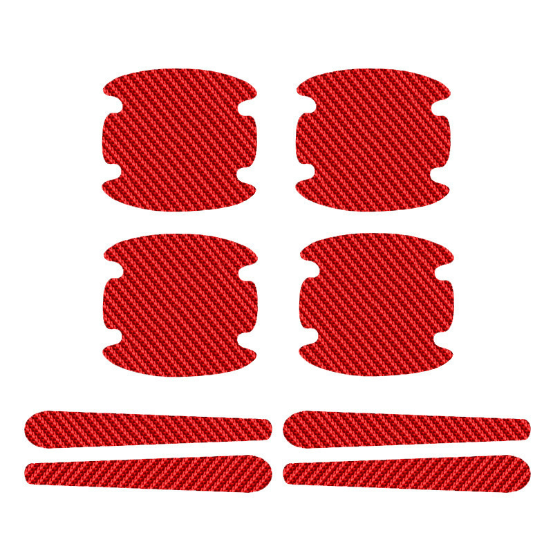 Autóajtó kilincs védőfólia szénszálas bőrrel, karcolás elleni védelem, univerzális illeszkedés, testreszabható