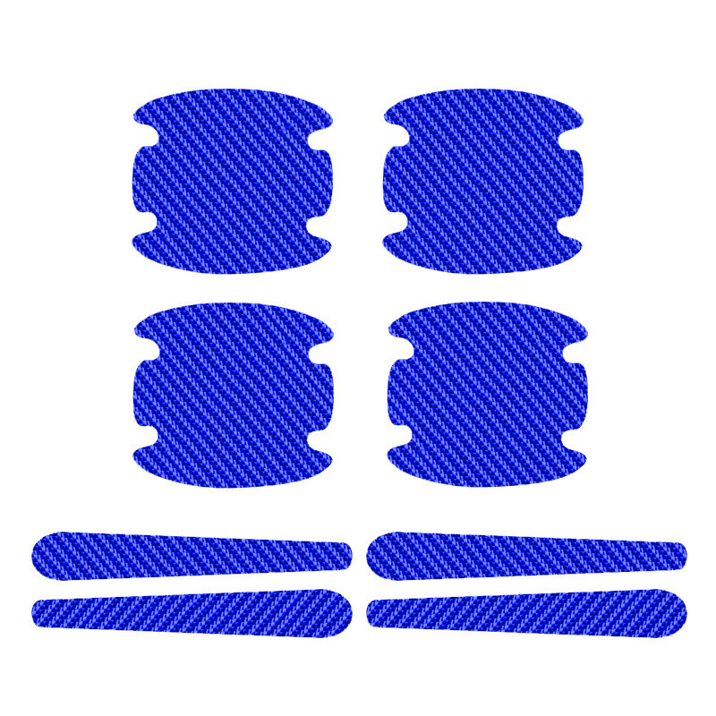 Autóajtó kilincs védőfólia szénszálas bőrrel, karcolás elleni védelem, univerzális illeszkedés, testreszabható