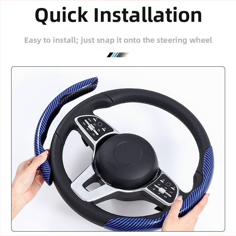 Κάλυμμα τιμονιού αυτοκινήτου με ανθρακονήμάτινο μοτίβο, υπερ-λεπτό, λαβή suede, καθολική για τέσσερις εποχές