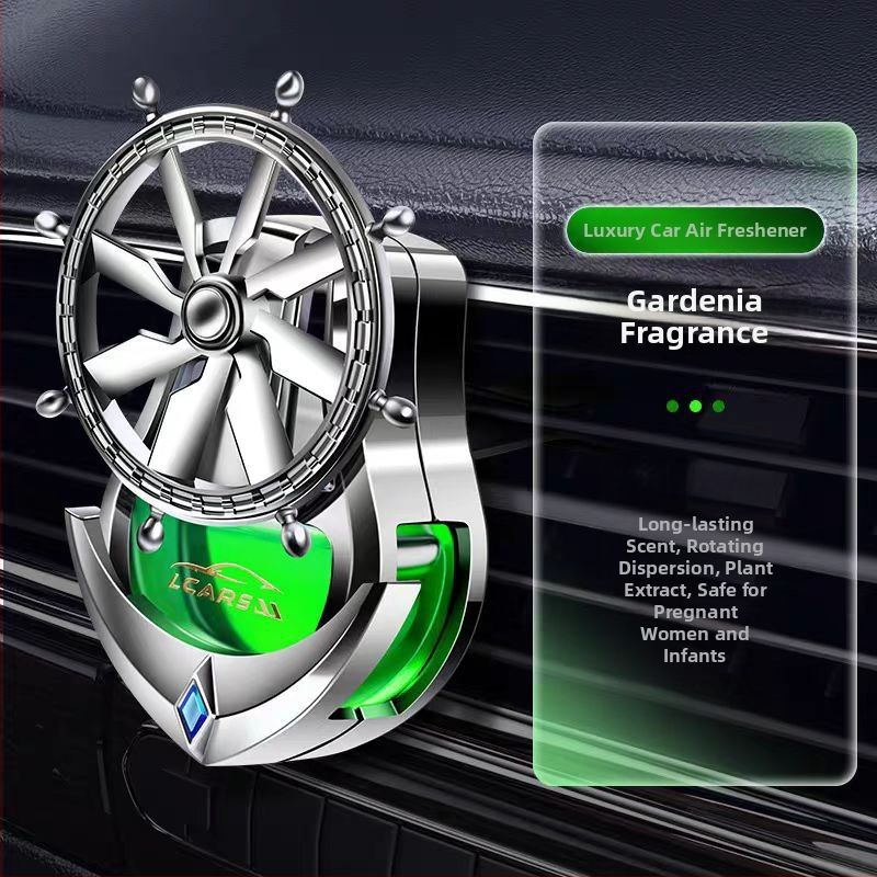 Κλιπ αρωματισμού αυτοκινήτου για αεραγωγό – κυκλικός κάτοχος αρωμάτων, ABS ηλεκτροπλατίωση, λουλουδένιο άρωμα, φρουτώδες άρωμα, 25-50 ml, εξάτμιση 61-90 ημερών