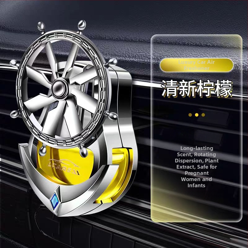 Κλιπ αρωματισμού αυτοκινήτου για αεραγωγό – κυκλικός κάτοχος αρωμάτων, ABS ηλεκτροπλατίωση, λουλουδένιο άρωμα, φρουτώδες άρωμα, 25-50 ml, εξάτμιση 61-90 ημερών